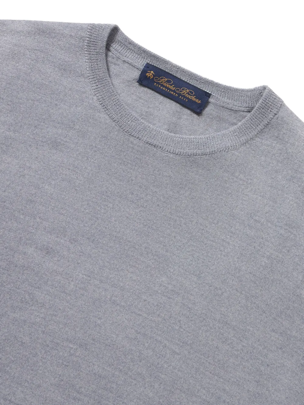 Brooks Brothers Trui met ronde hals Grijs