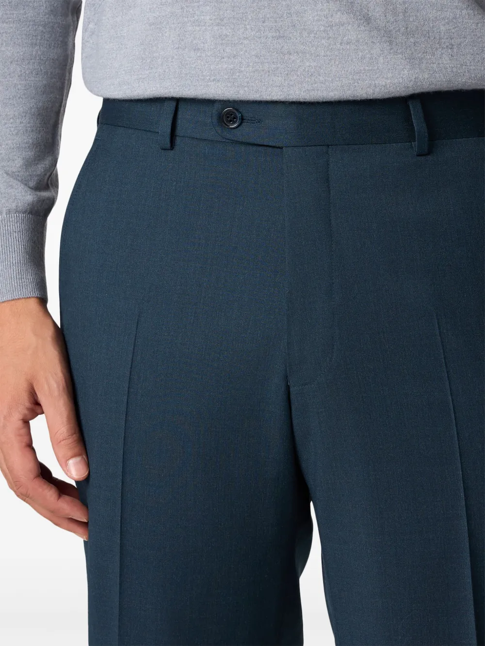 Brooks Brothers Plooibroek Blauw
