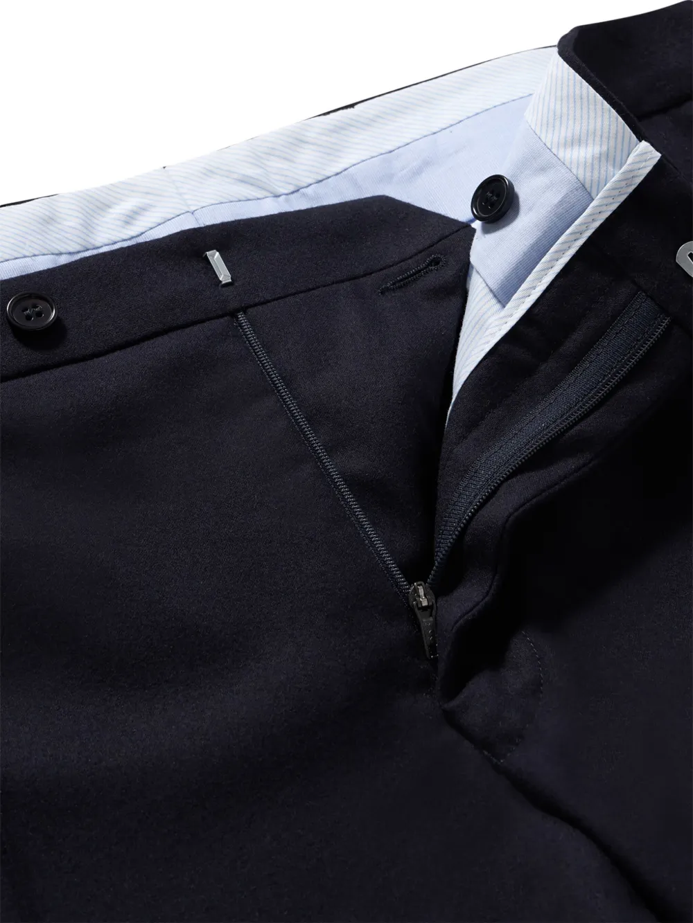 Brooks Brothers Broek van scheerwol Blauw