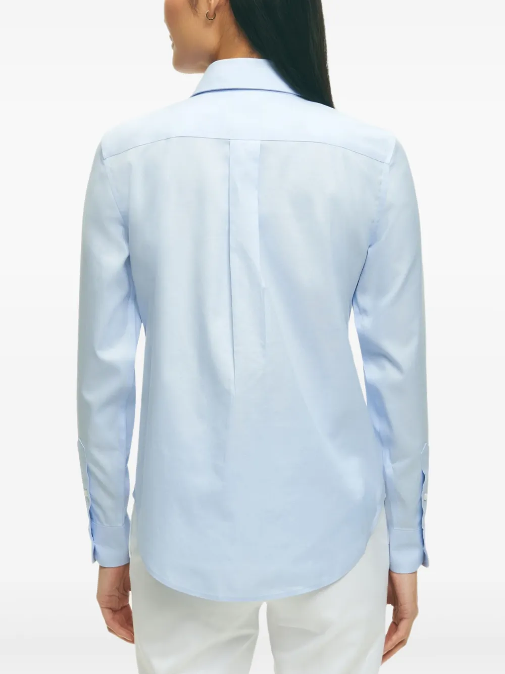 Brooks Brothers long-sleeve button-down shirt Blauw