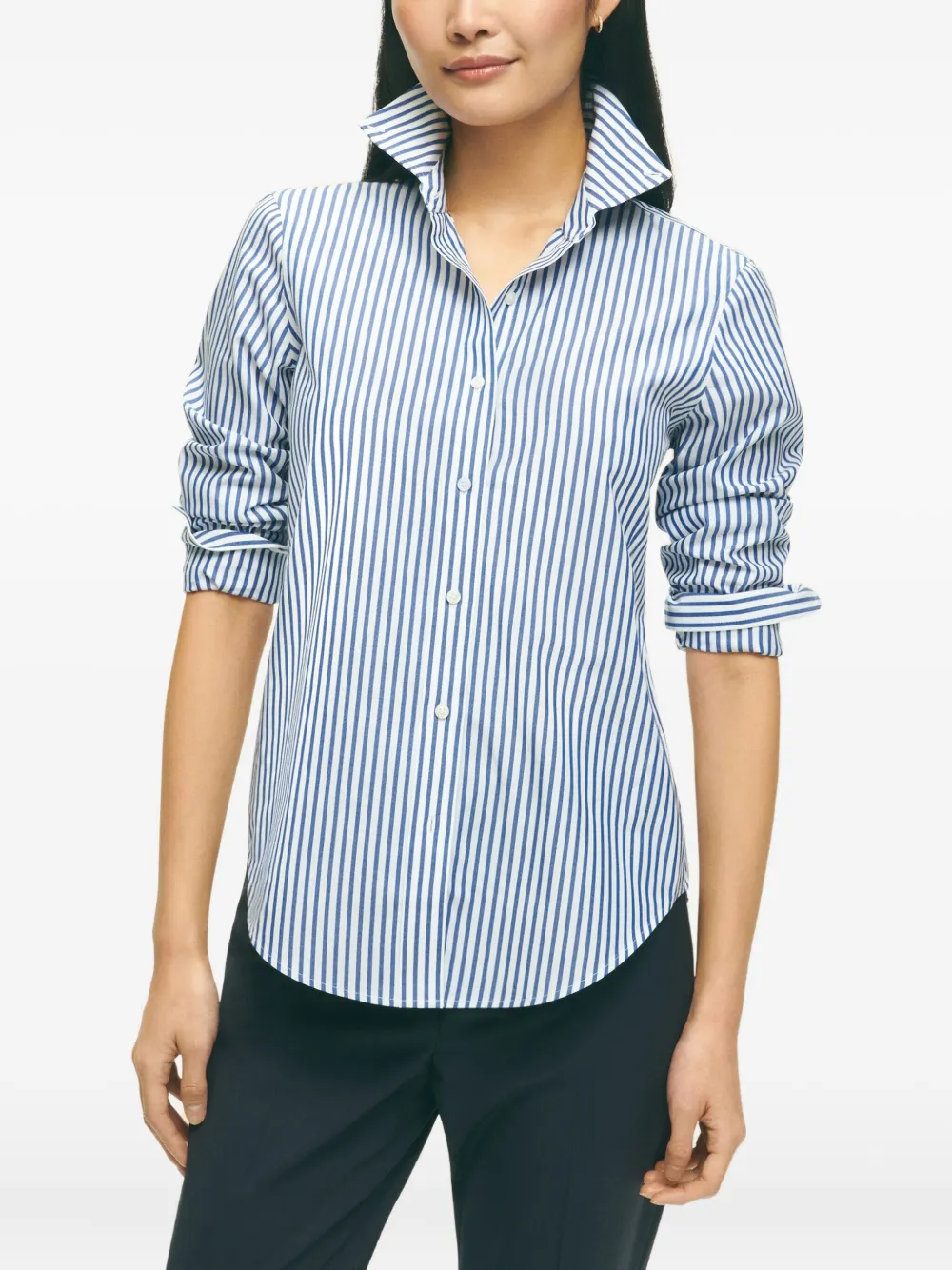 Brooks Brothers Gestreept overhemd Blauw