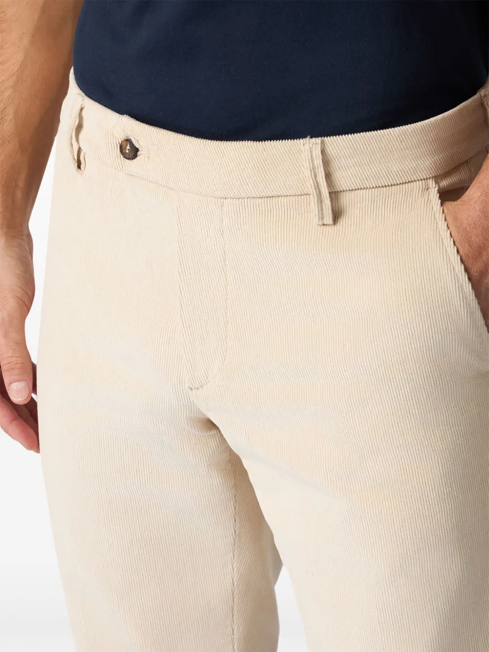 Brooks Brothers Broek met toelopende pijpen Beige