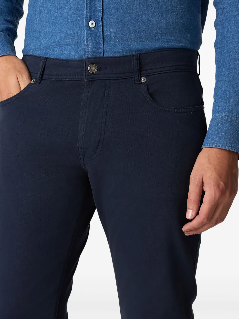 Brooks Brothers Slim-fit broek Blauw