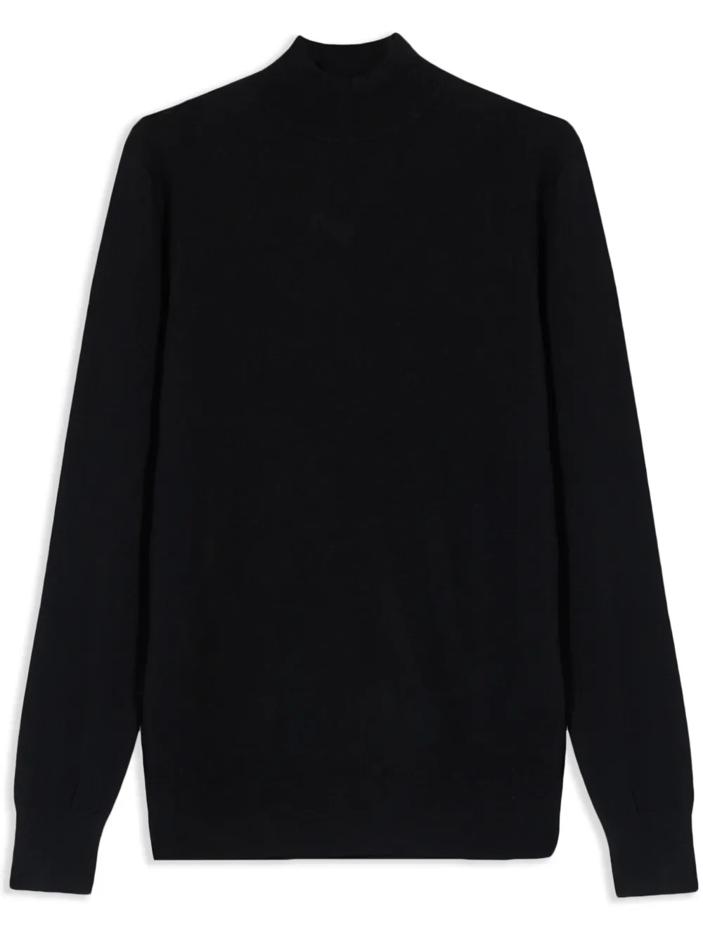 Brooks Brothers mock-neck merino-wool jumper – Black