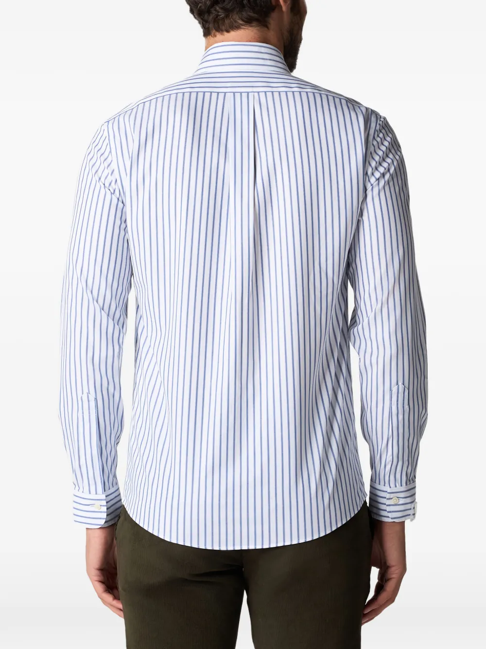 Brooks Brothers Gestreept overhemd Wit