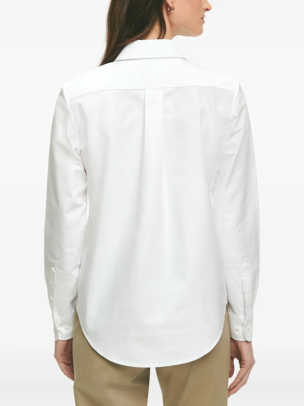 Brooks Brothers buttoned-collar shirt Wit