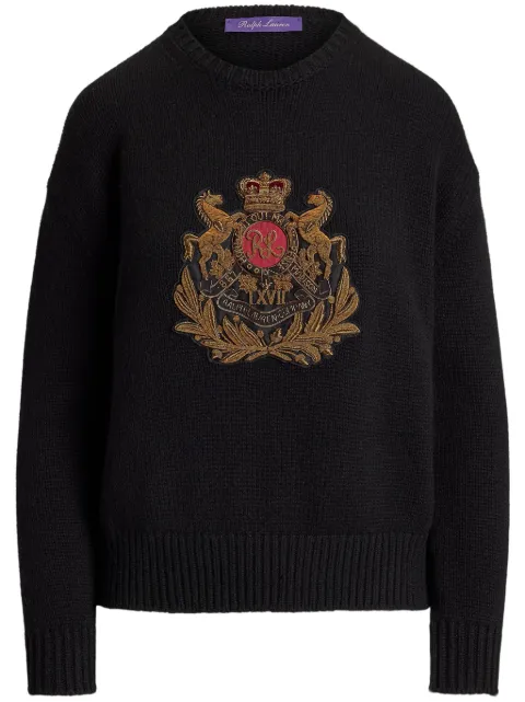 Ralph Lauren Collection embroidered-crest sweater 