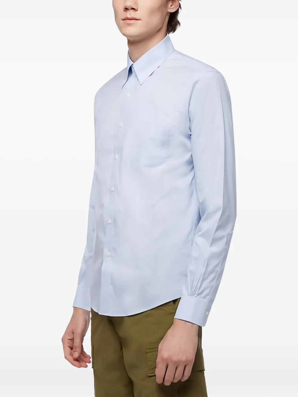 Brooks Brothers Overhemd met opgestikte zak Blauw