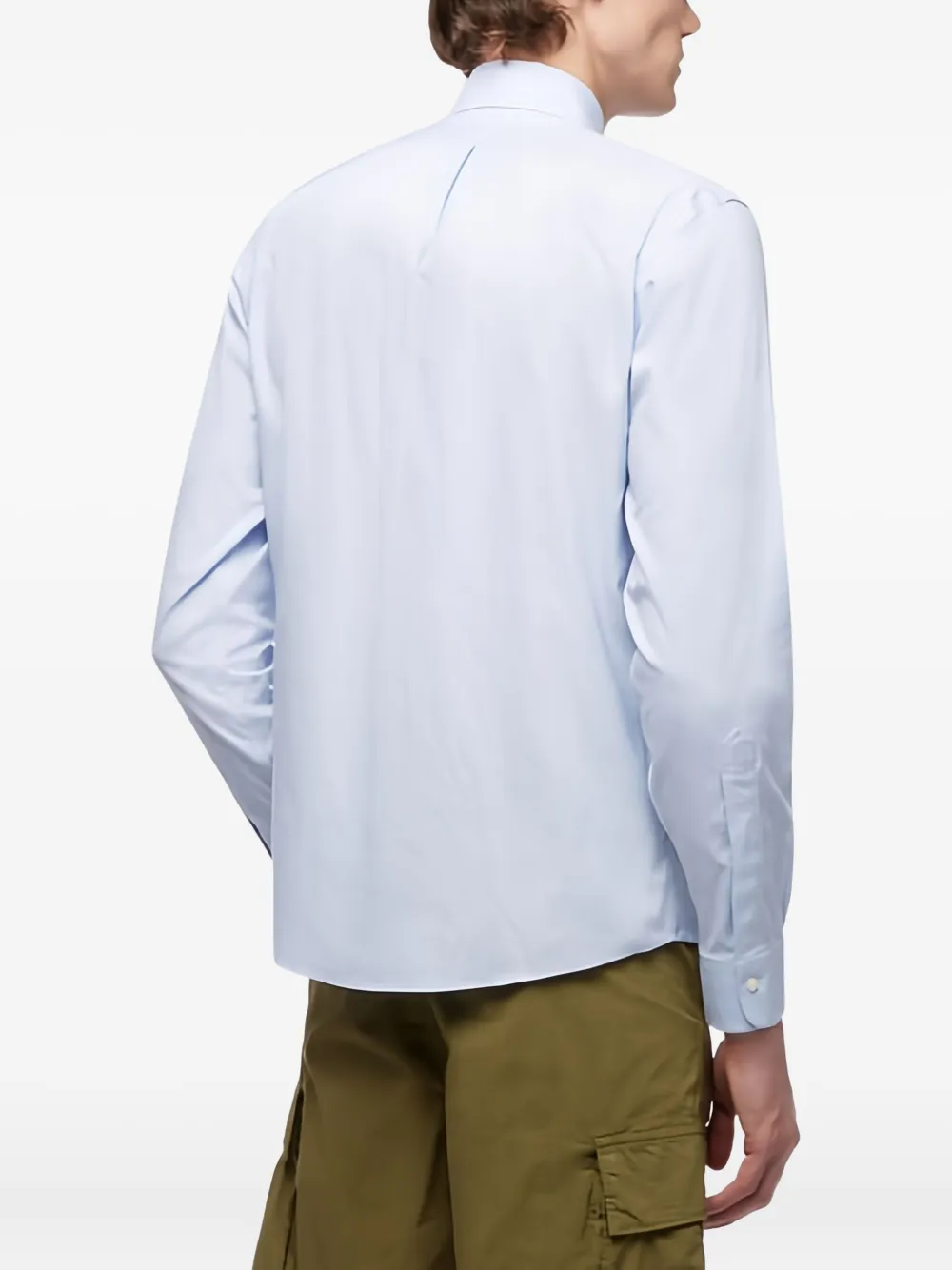 Brooks Brothers Overhemd met opgestikte zak Blauw