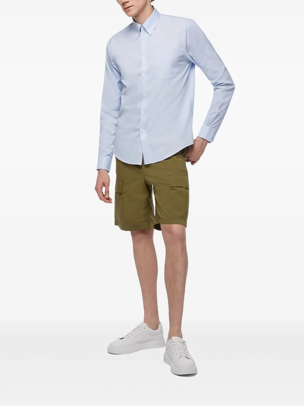 Brooks Brothers Overhemd met opgestikte zak Blauw