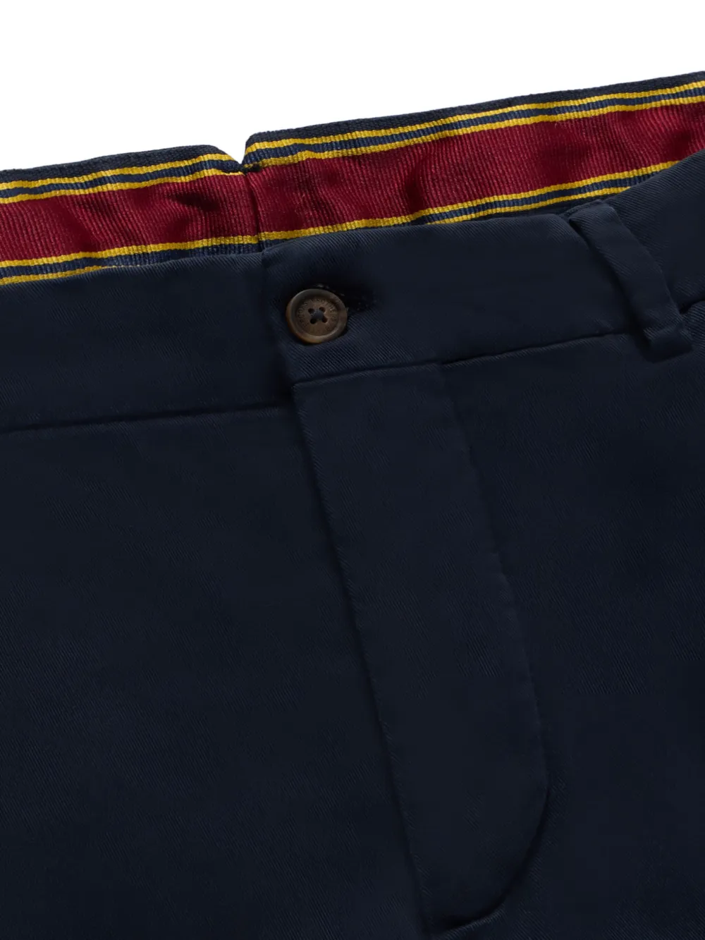 Brooks Brothers Chino met toelopende pijpen - Blauw