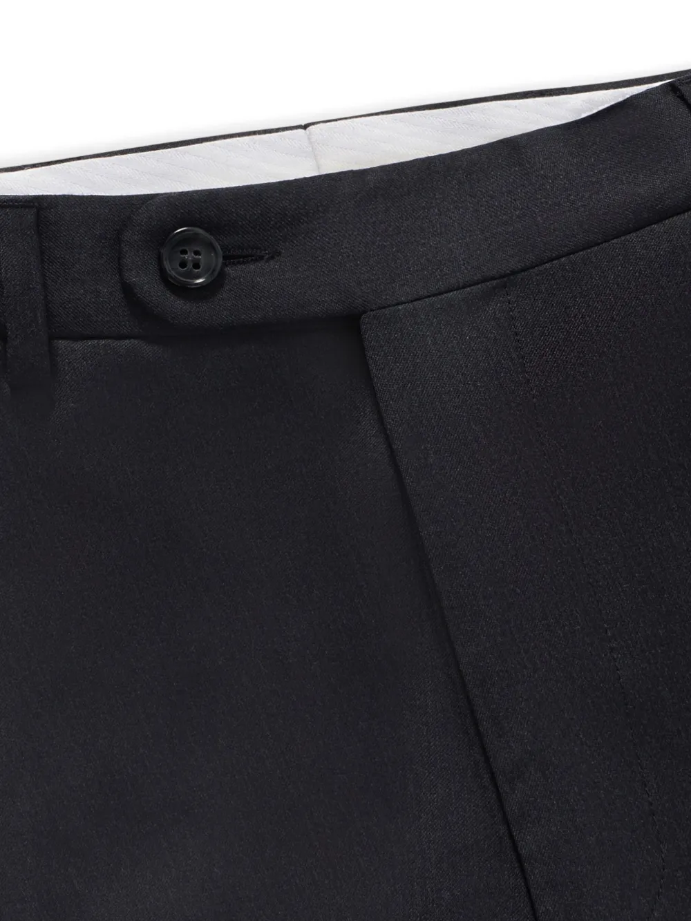 Brooks Brothers Plooibroek met toelopende pijpen Grijs