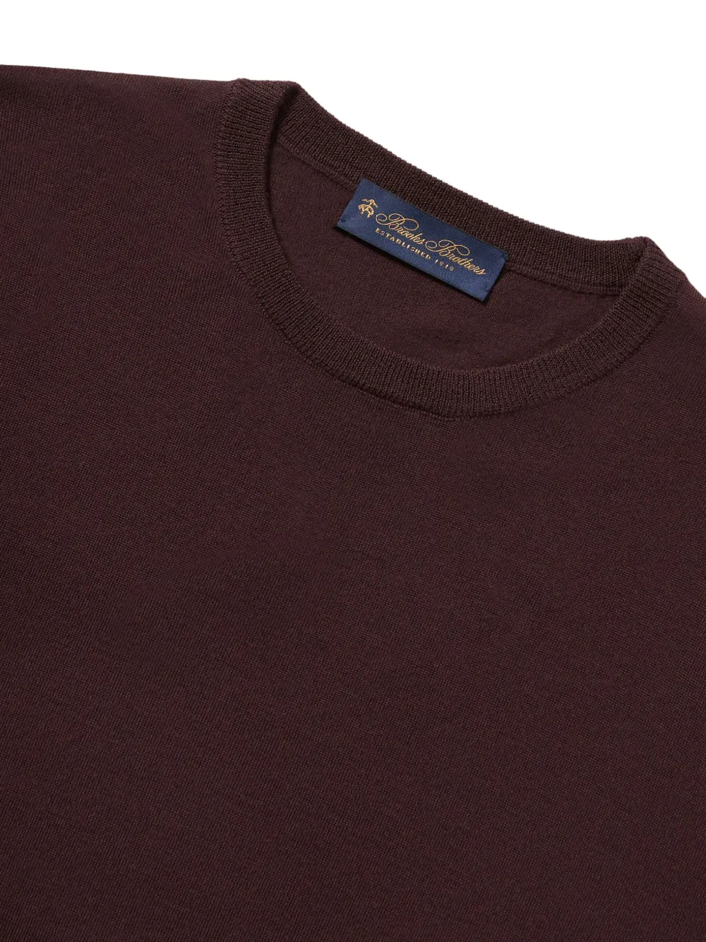 Brooks Brothers Trui met ronde hals Bruin