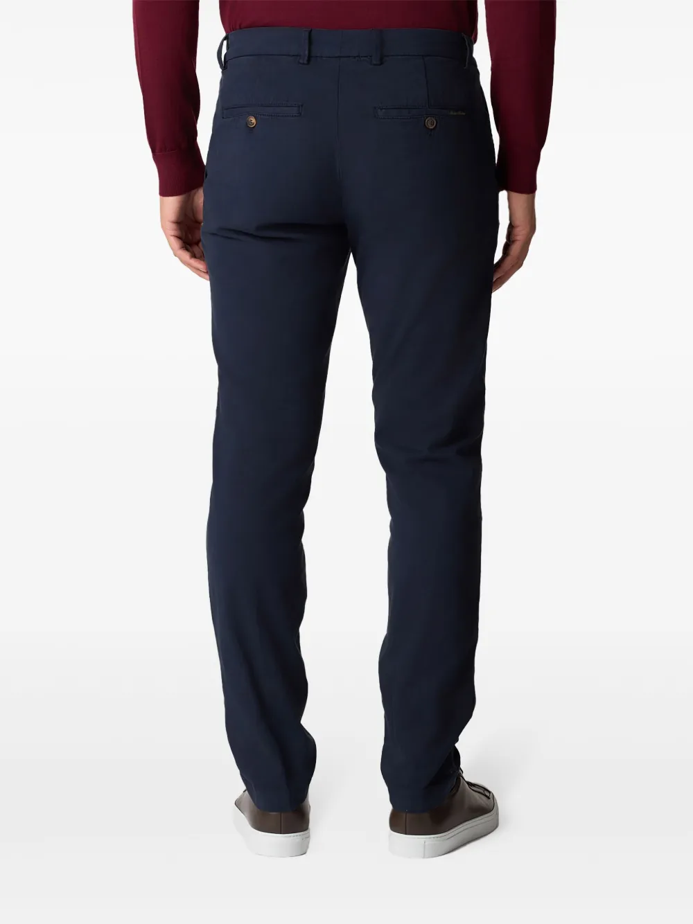 Brooks Brothers Slim-fit chino Blauw