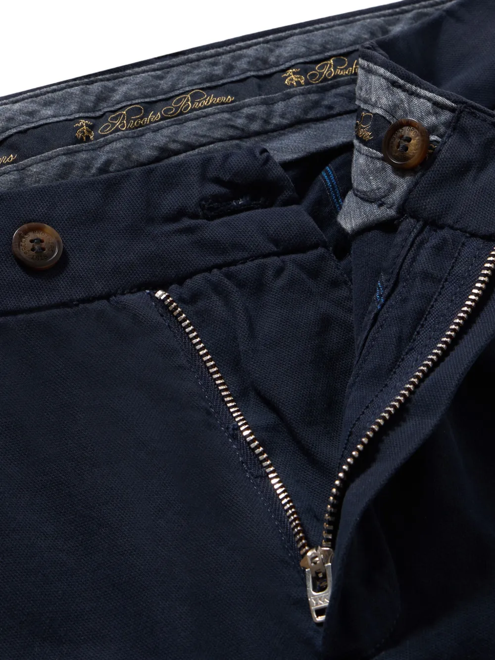 Brooks Brothers Slim-fit chino Blauw