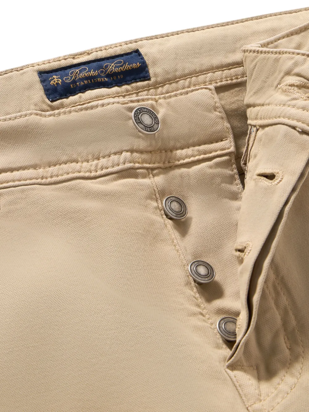 Brooks Brothers Broek met toelopende pijpen Beige