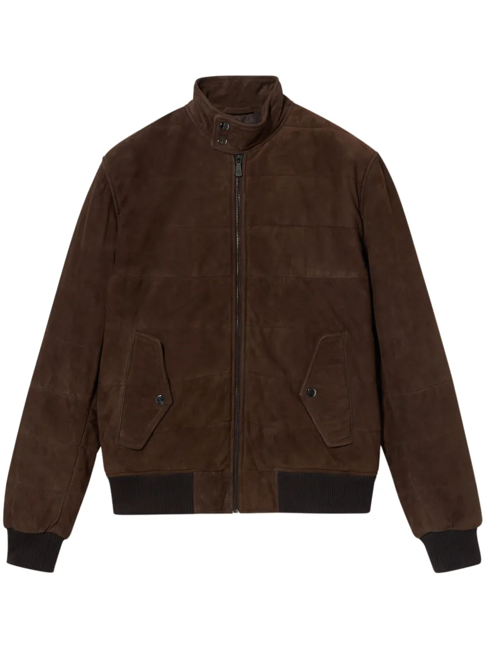 Brooks Brothers suede bomber jacket | Brown | Image 1