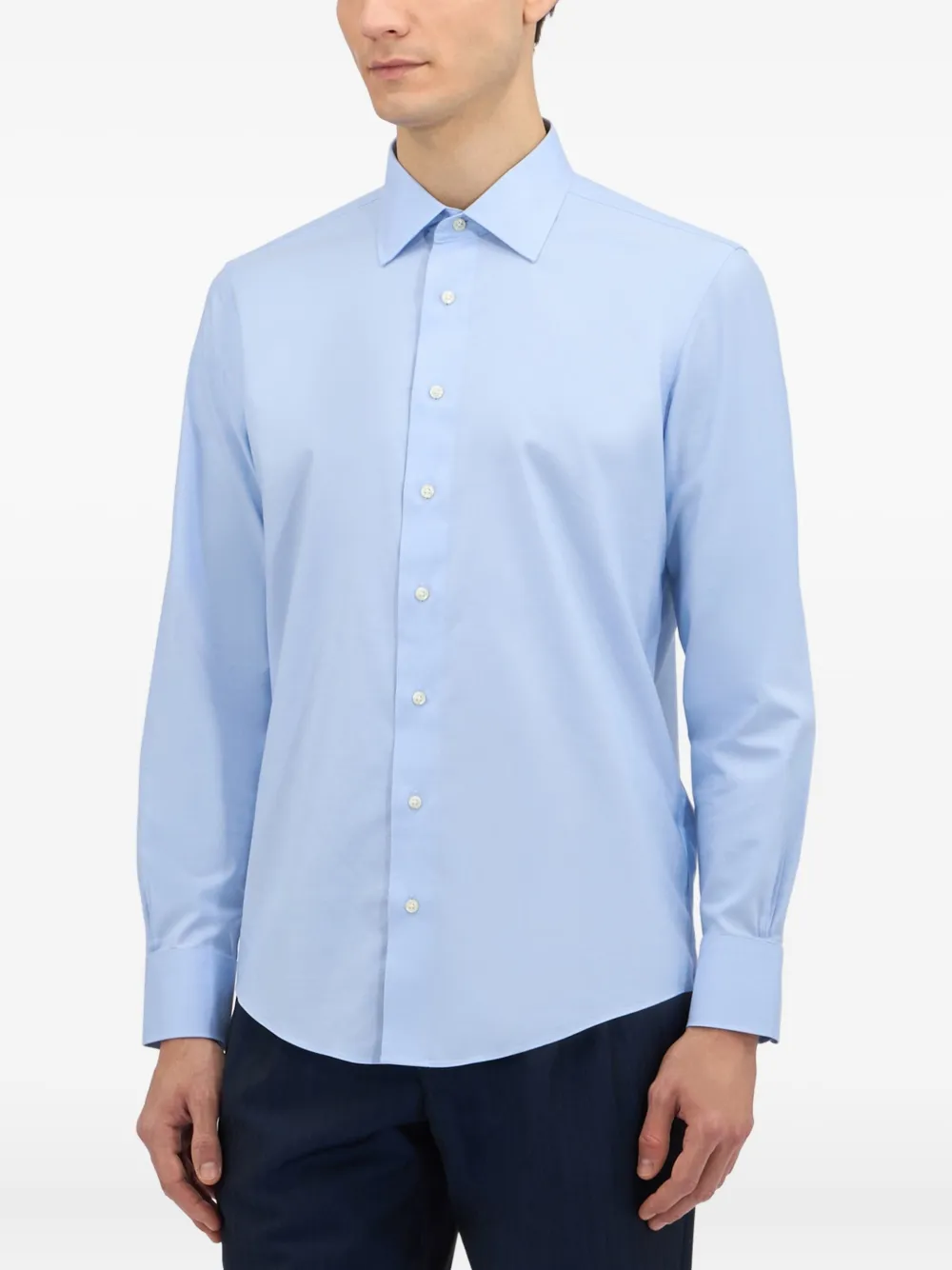 Brooks Brothers Overhemd van katoenblend Blauw