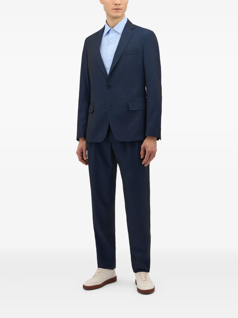 Brooks Brothers Overhemd van katoenblend - Blauw