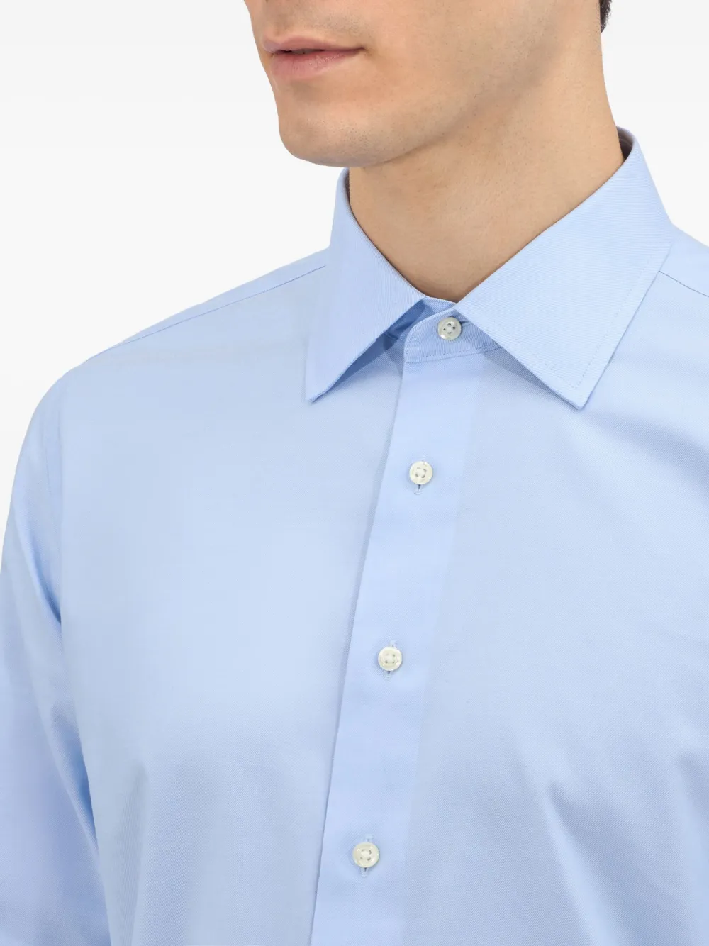 Brooks Brothers Overhemd van katoenblend Blauw
