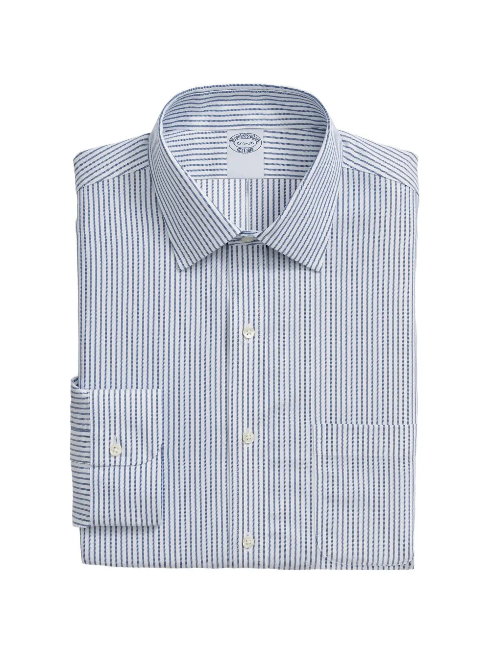 Brooks Brothers striped-pattern long-sleeve shirt - Weiß