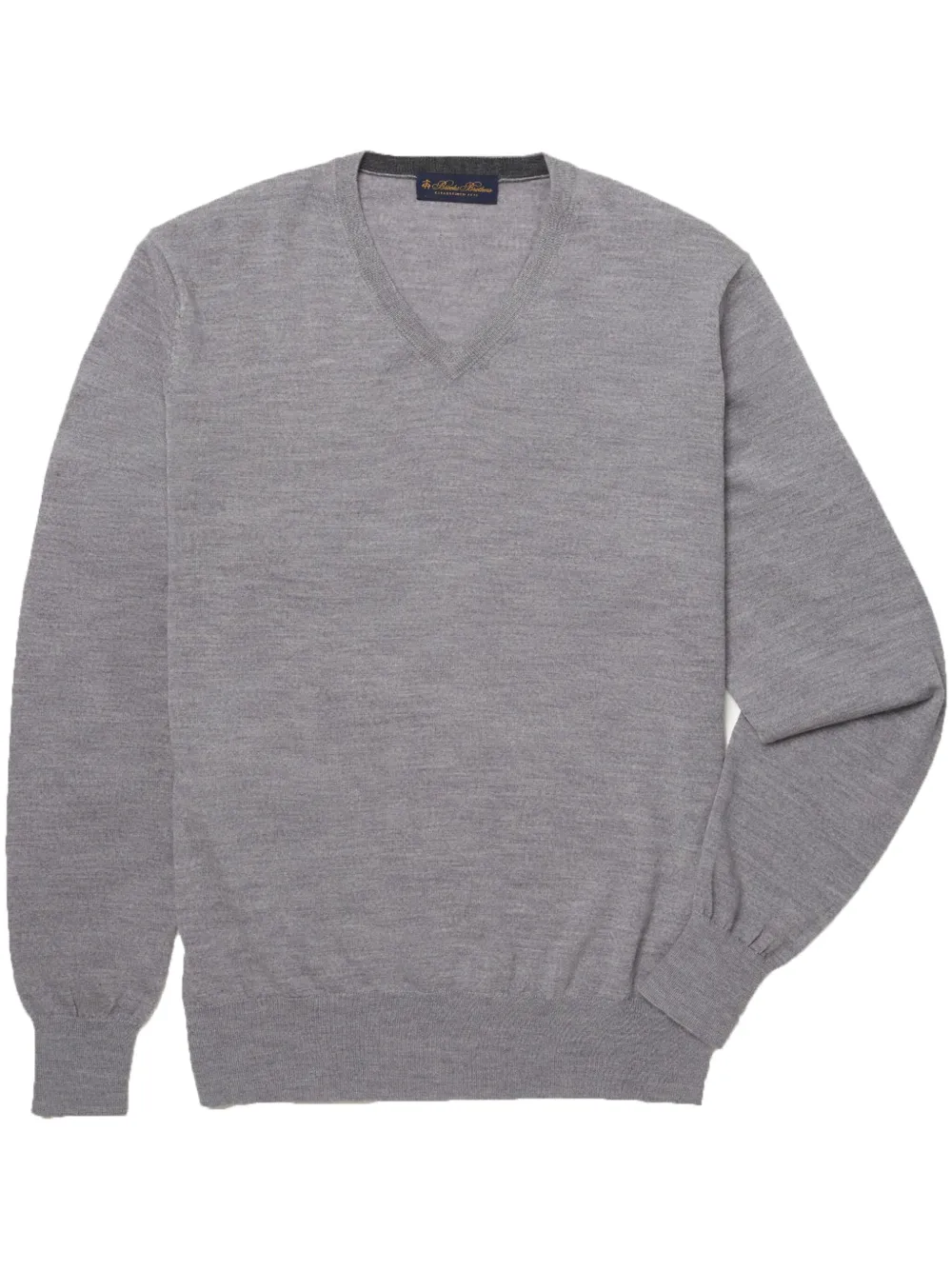 Brooks Brothers Maglione con scollo a V - Grigio