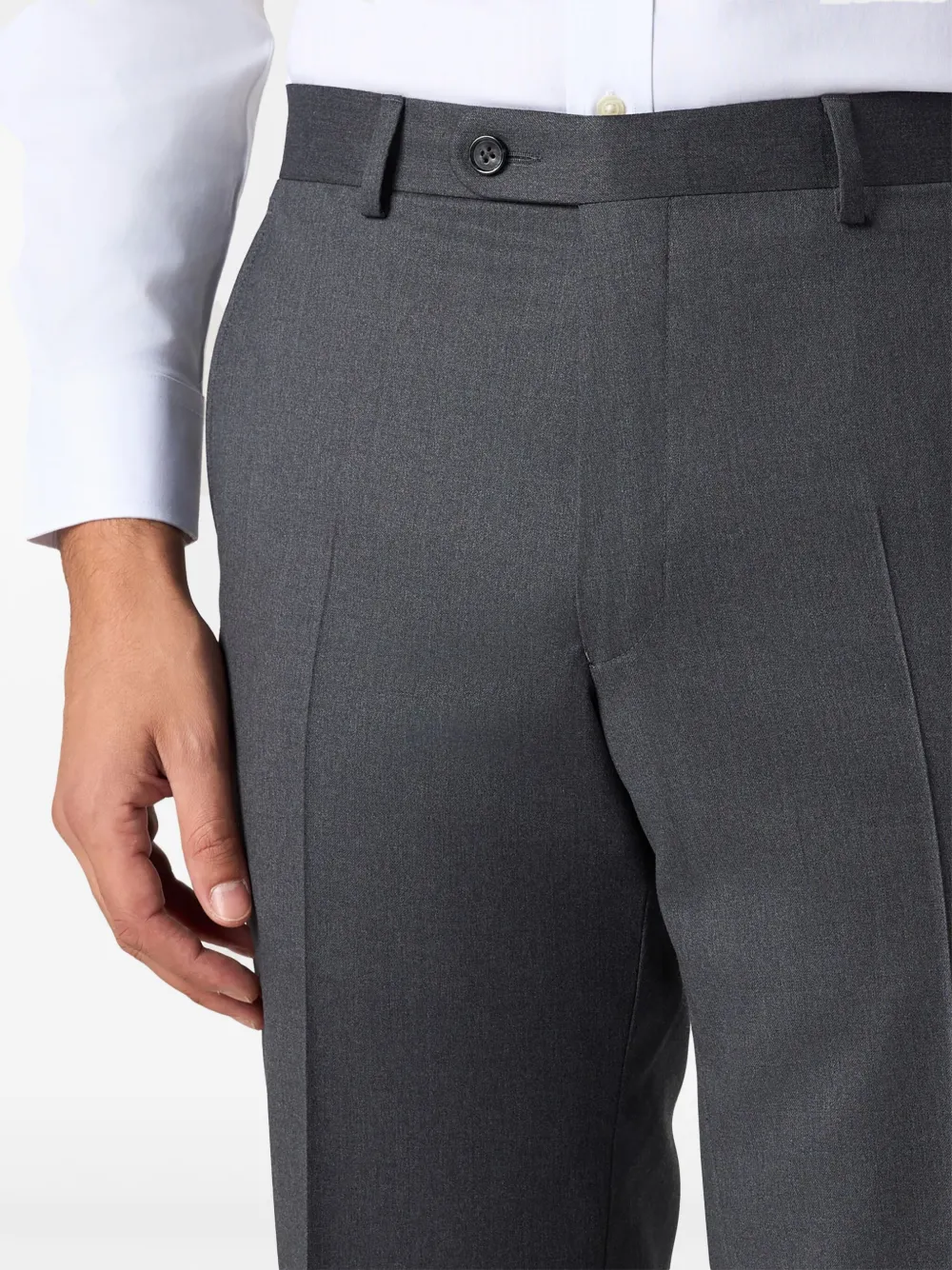 Brooks Brothers Broek van scheerwol Grijs