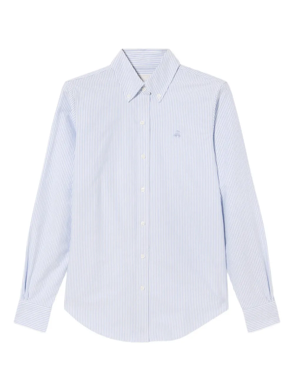 Brooks Brothers striped oxford shirt Blauw