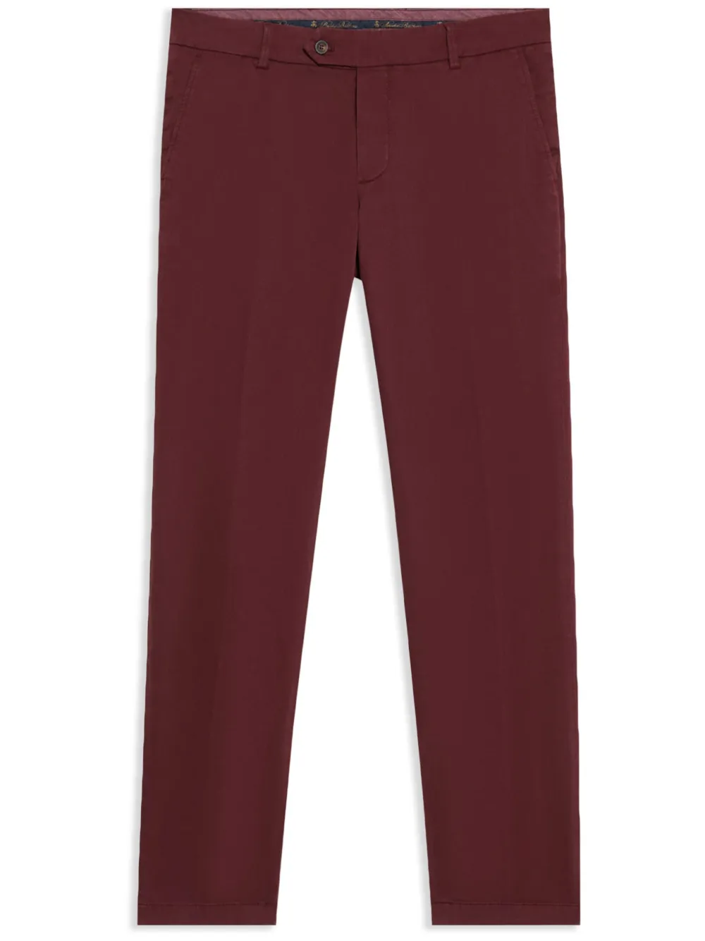 Brooks Brothers Plooibroek met toelopende pijpen Rood