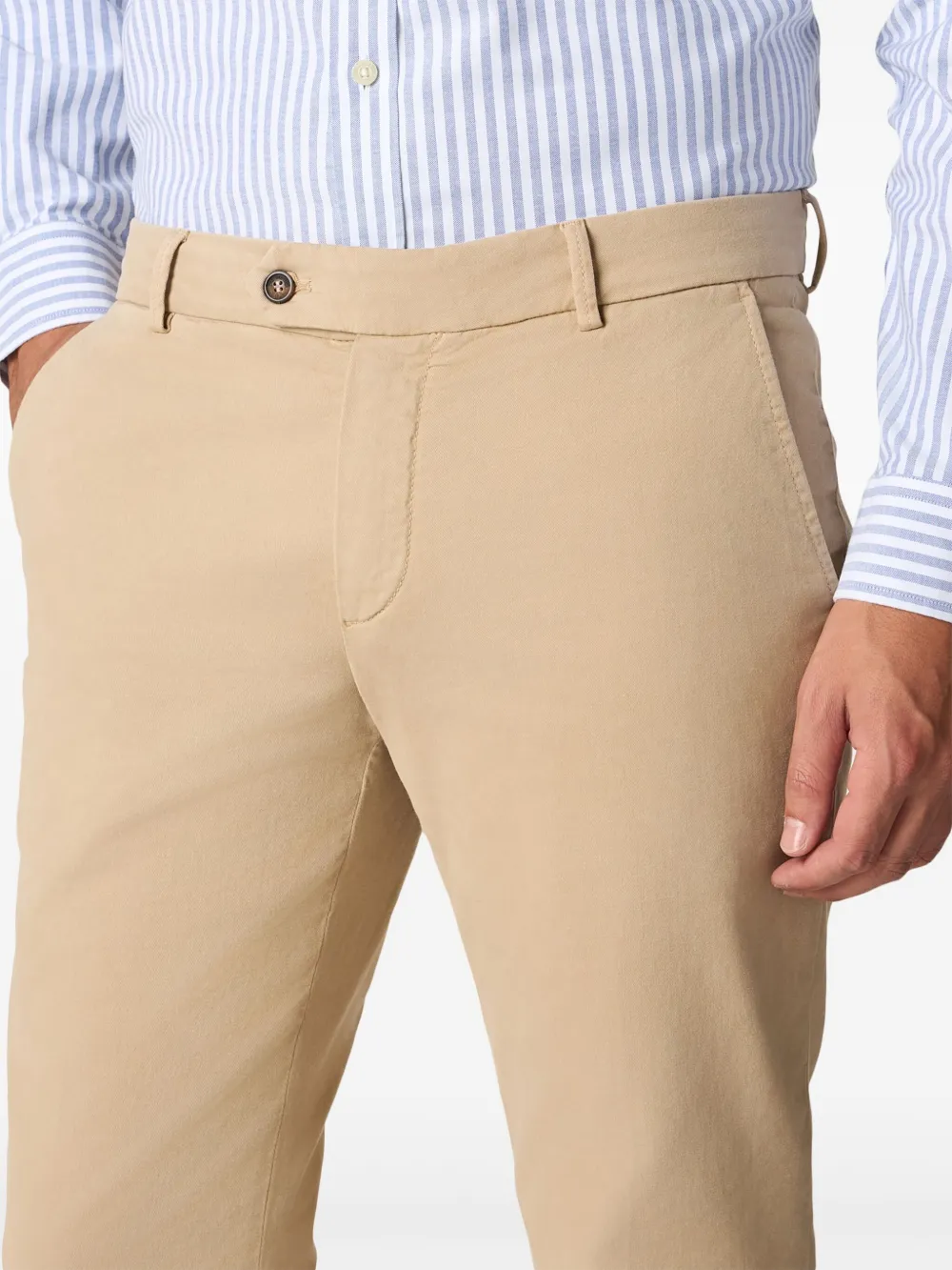 Brooks Brothers Slim-fit broek Beige