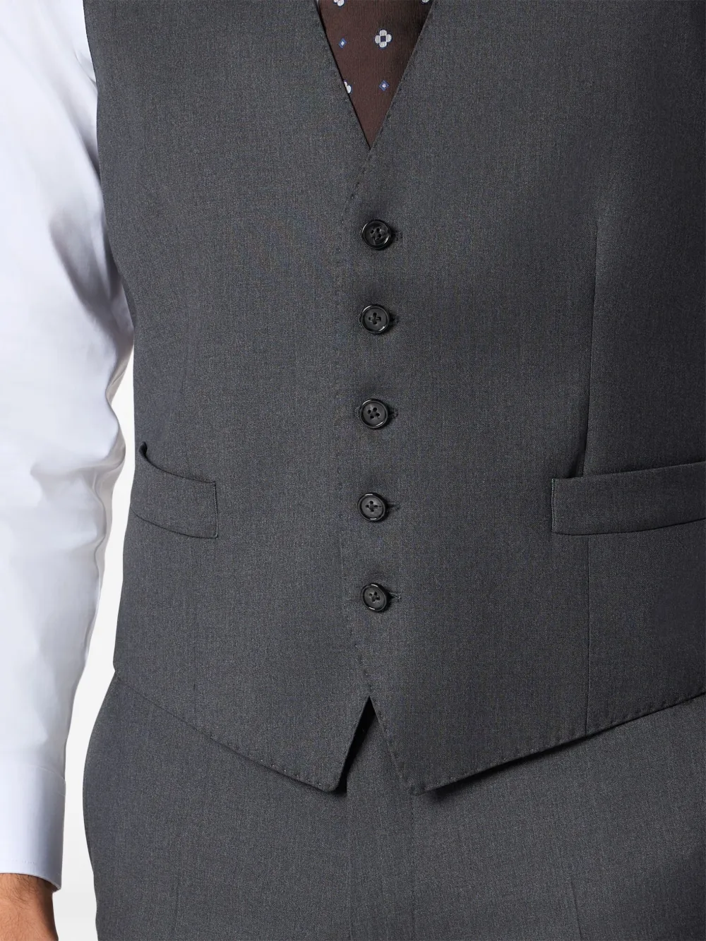 Brooks Brothers Gilet van scheerwol Grijs