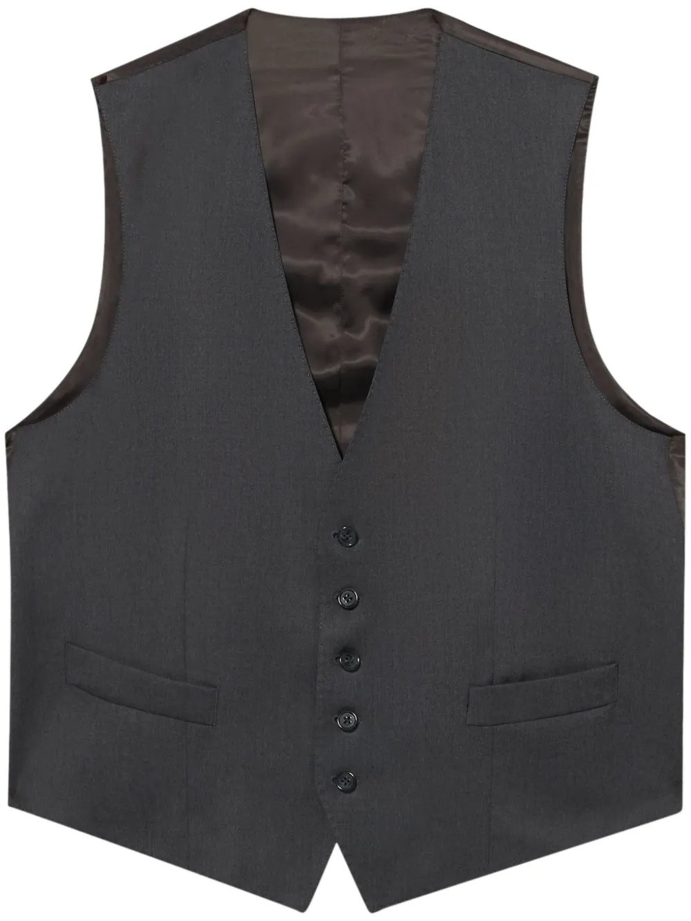 Brooks Brothers Gilet van scheerwol Grijs