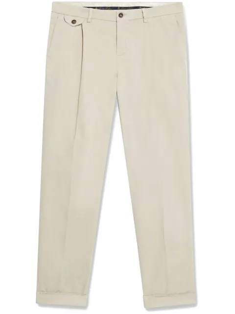 Brooks Brothers pleat-detail cotton chinos 