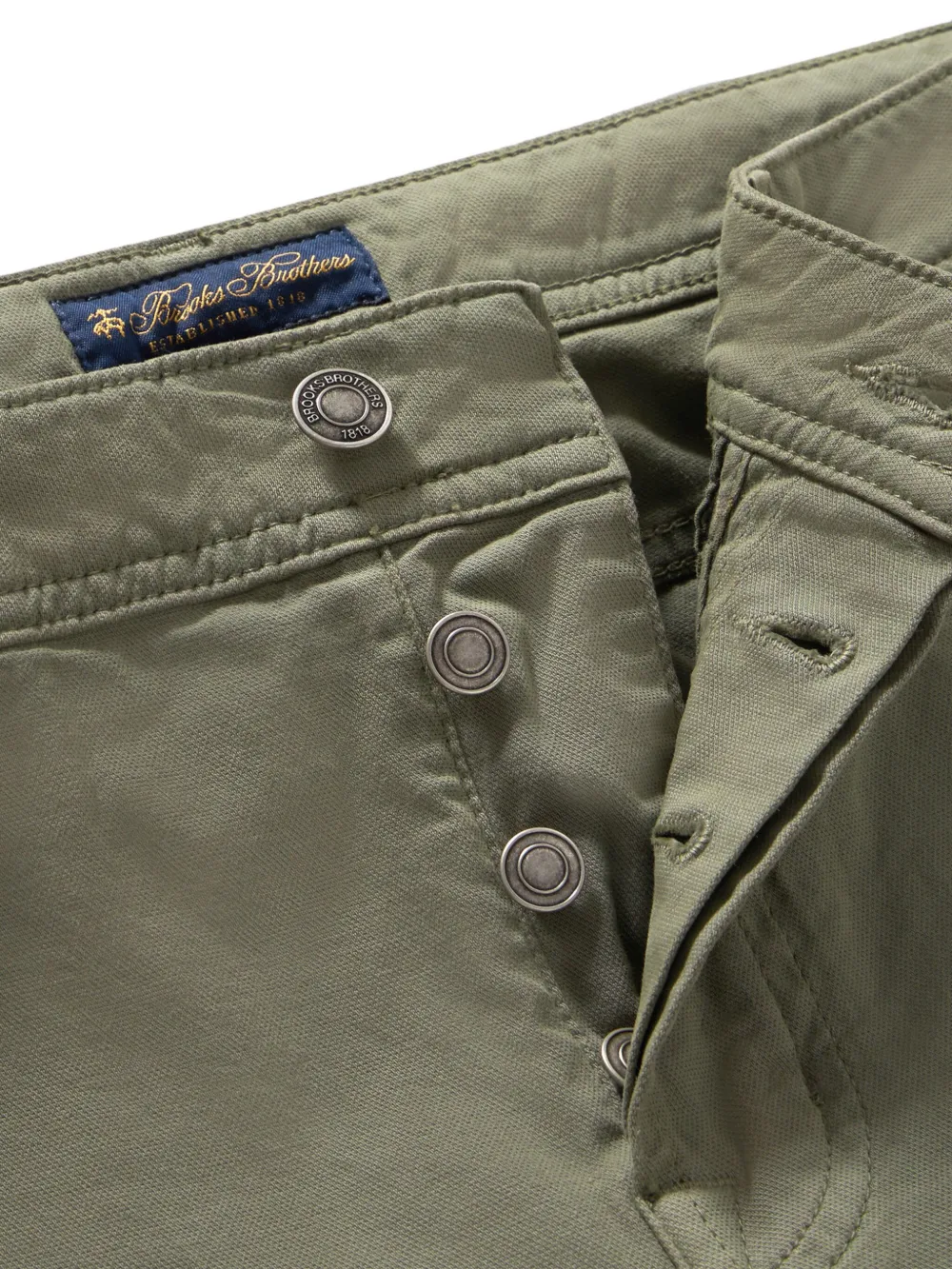 Brooks Brothers Slim-fit broek Groen