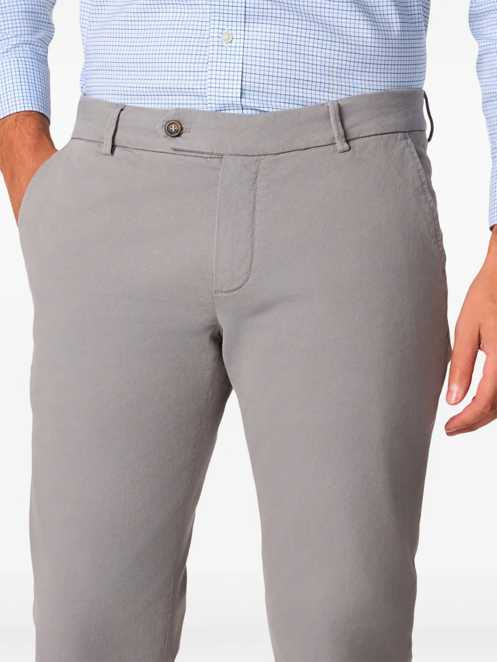 Brooks Brothers Slim-fit chino Grijs