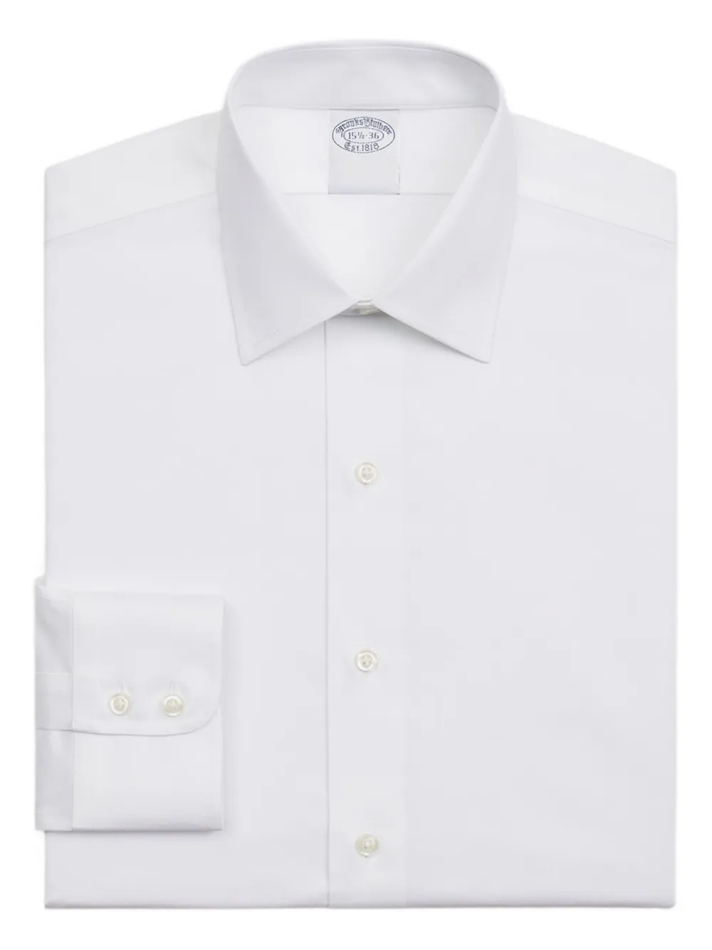 Brooks Brothers long-sleeve cotton-blend shirt - Bianco