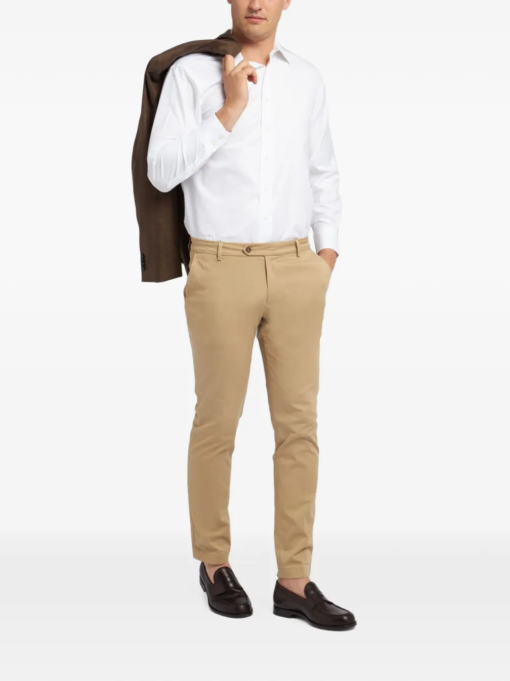 Brooks Brothers Overhemd van katoenblend Wit