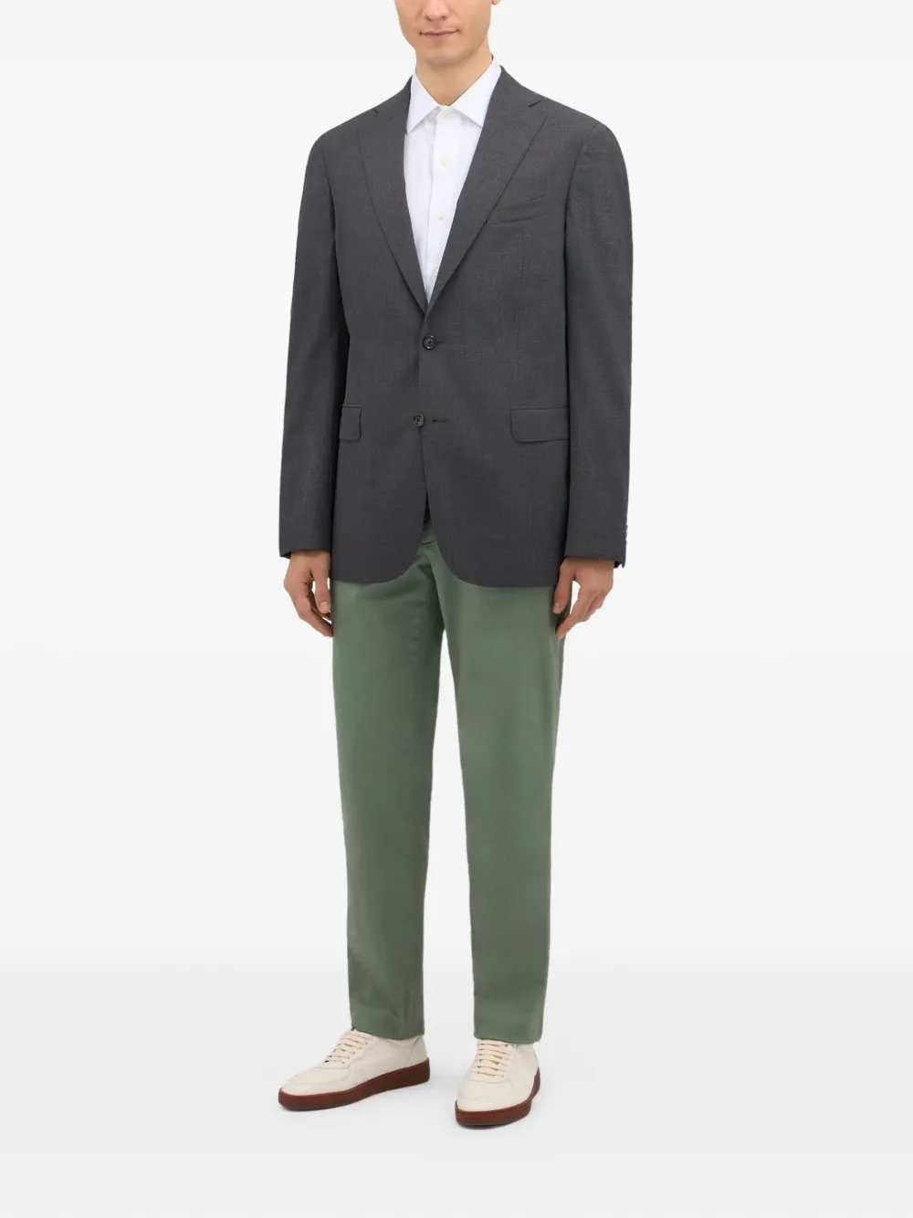 Brooks Brothers ainsley-collar buttoned shirt - Wit