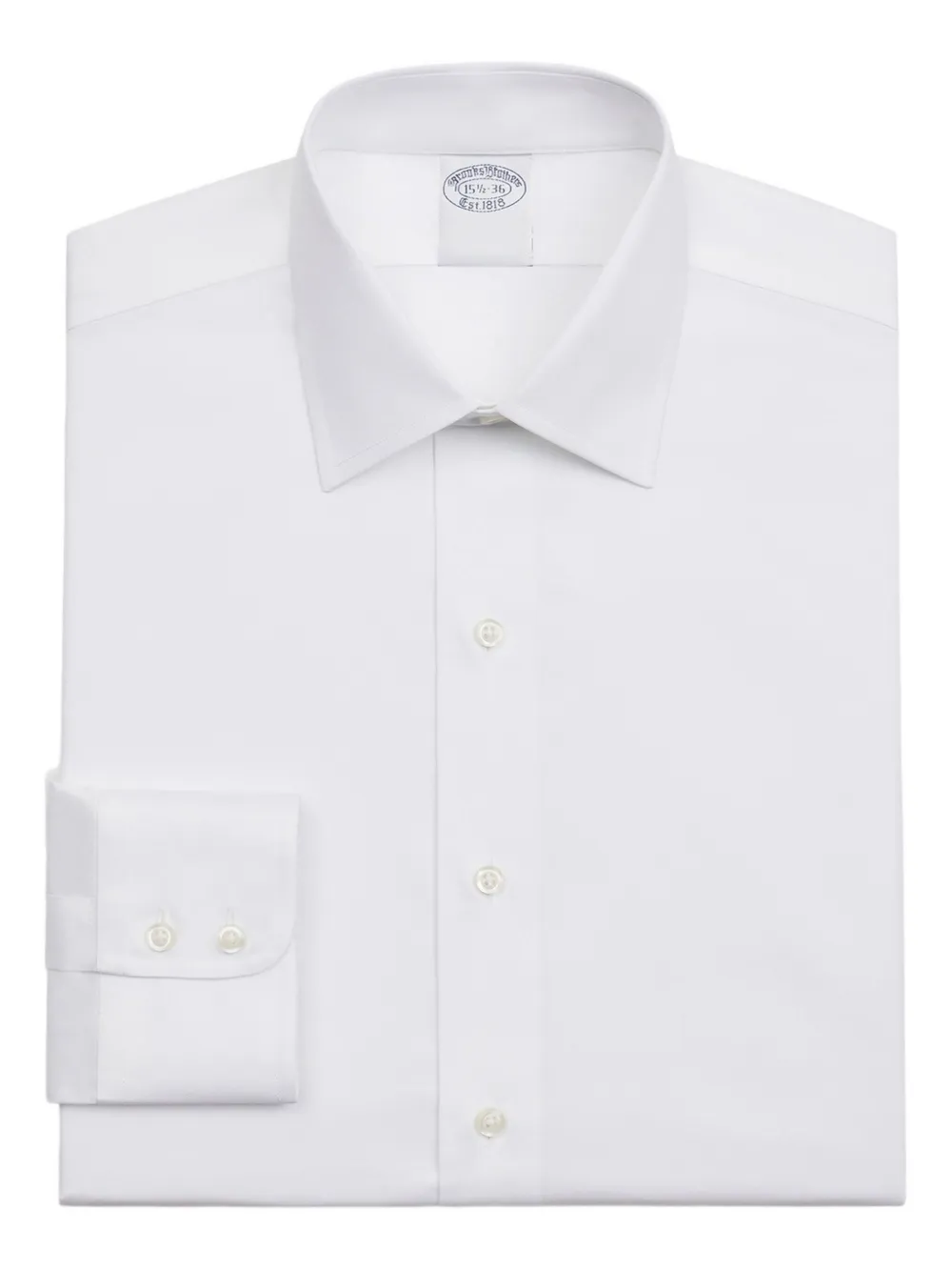 Brooks Brothers ainsley-collar buttoned shirt - Bianco