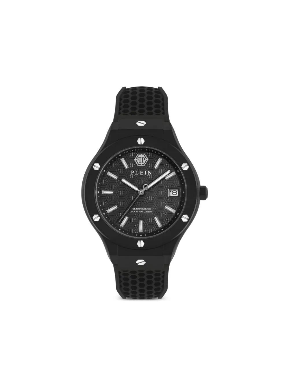 Philipp Plein Plein Underdog Silicone Watch In Black