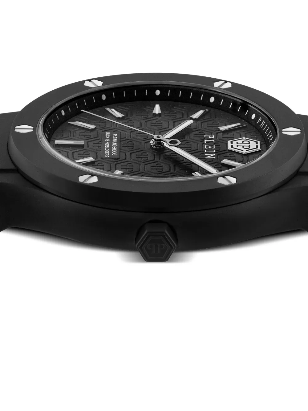 Philipp Plein Plein Underdog Silicone Watch In Black