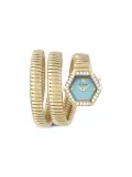 Philipp Plein Snake Hexagon 28mm - Blue
