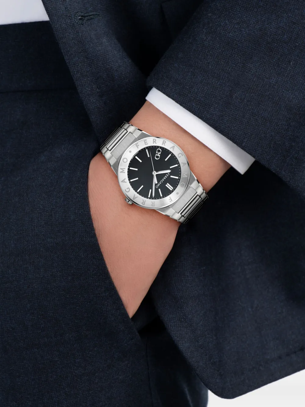Ferragamo Gancini 41 mm - Zwart