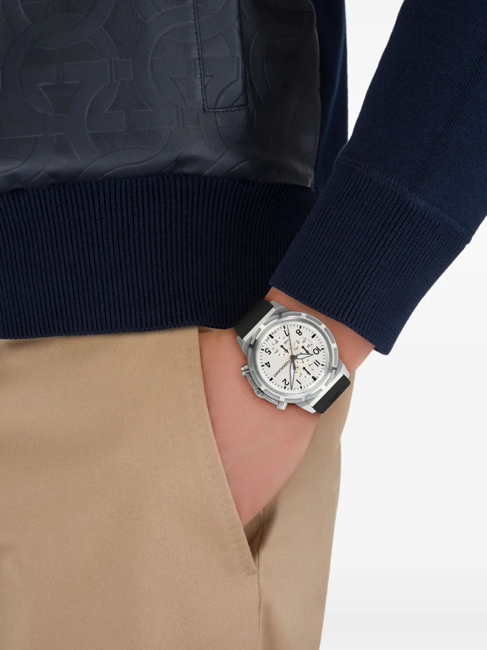Ferragamo Chronograph horloge 44 mm - Wit
