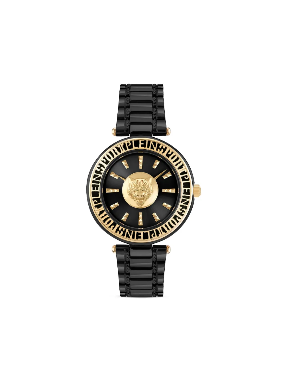 Plein Sport Opium Watch With Black Sunray Dial In Gold