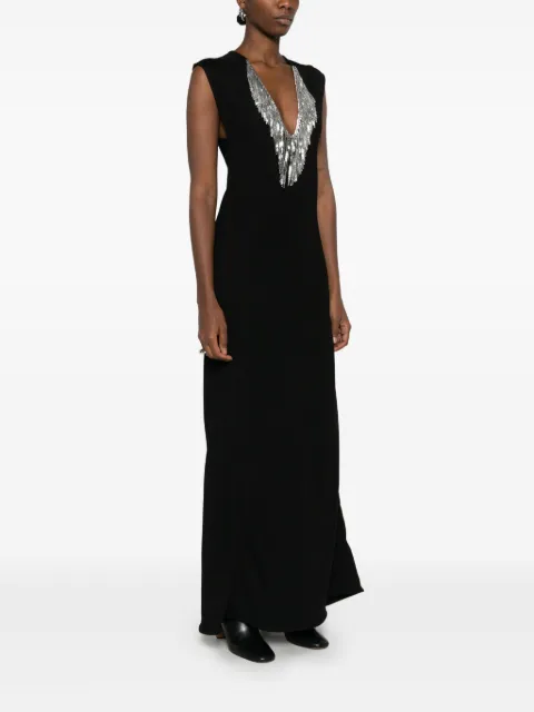 Jil Sander fringed-mesh maxi dress J03CT0447J20232 - 2