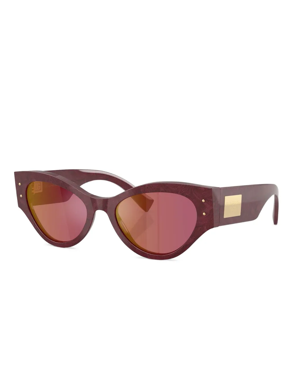 Dolce & Gabbana Eyewear Zonnebril met cat-eye montuur - Rood