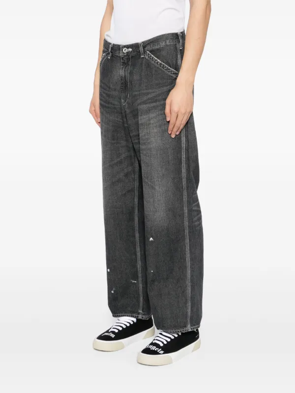 Neighborhood ワイドジーンズ | ブラック | FARFETCH JP