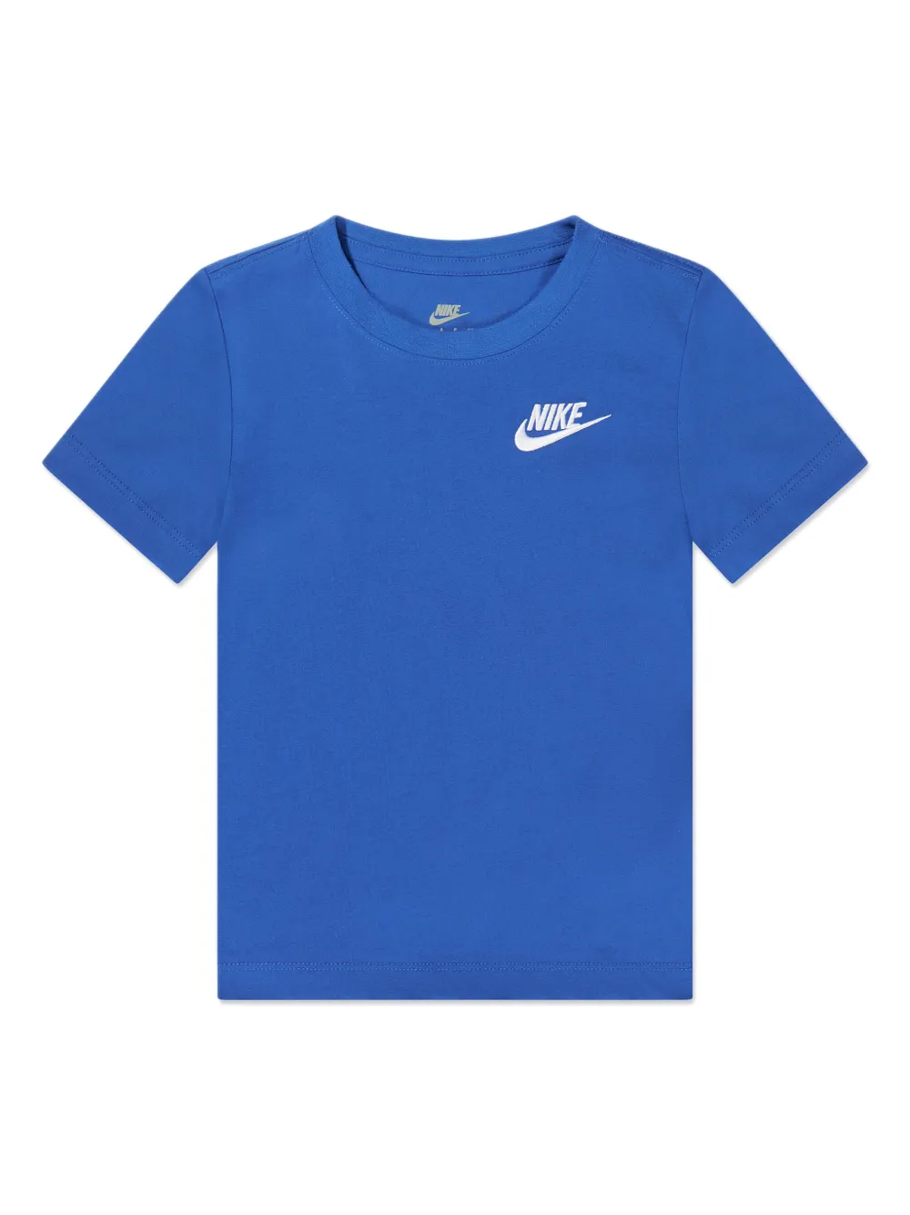 Nike Kids T-shirt en shorts met geborduurd logo - Blauw