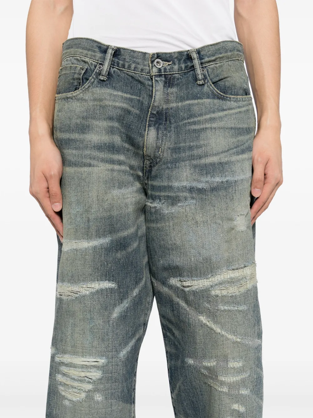 完璧すぎるが故三度も | Jeans straight-leg Neighborhood Blue FARFETCH | パンツ